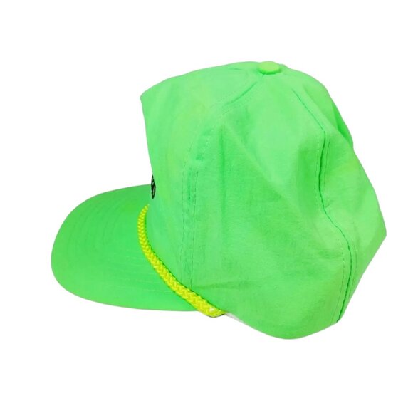 Vintage Seagrams Wine Coolers Hat Neon Green Adjustable Cap - Picture 5 of 6